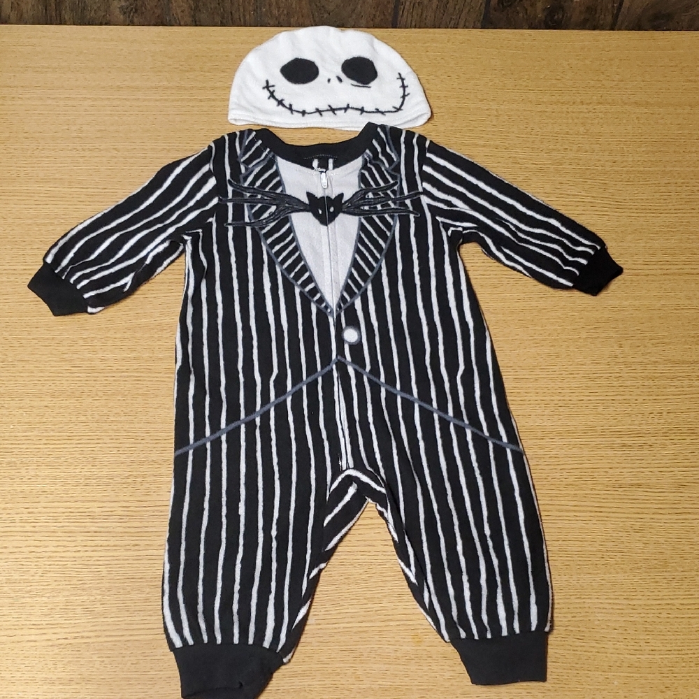 Disney Nightmare Before Christmas Baby Onesie Costume with Matching Hat